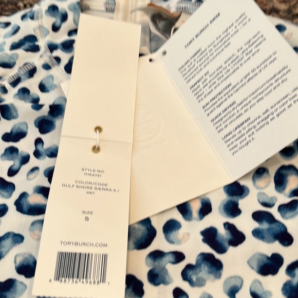Tory Burch | Swim | Rare Tory Burch Swim Top Rash Guard Zip Neck Gulf